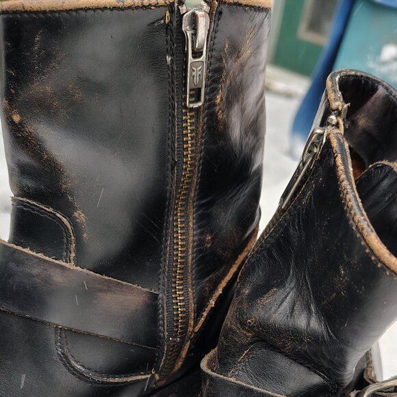 Black Boots Frye ankle Boots size 8.5B woman's/7man's - Picture 4 of 7